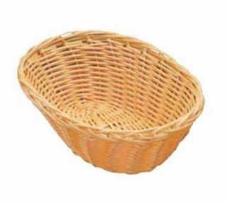 Tablecraft Woven Basket, 9 x 6 x 2 1/4 in, Oval, Polypropylene Cord, Natural
