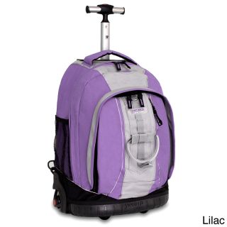 J World Twinkle Rolling Backpack With Lightning Wheels