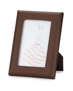 Large Saffiano Photo Frame, Brown