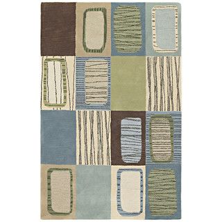 Hand tufted Lawrence Multi Dimensions Wool Area Rug (5 X 79)
