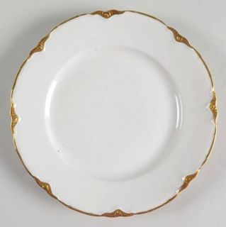Warwick Chateau Dessert/Pie Plate, Fine China Dinnerware   Scalloped, White With