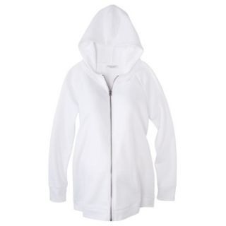 Liz Lange for Target Maternity Long Sleeve Hooded Sweatshirt   White XL
