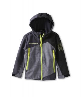 Weatherproof Kids Softshell Jacket w/ Hood Boys Coat (Gray)