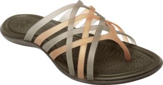 Womens Crocs Huarache Flip Flop   Bronze/Espresso Casual Shoes