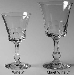 Fostoria Georgian (Stem #6097) Wine Glass   Stem #6097, Cut #885