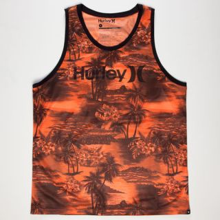 Aloha Dri Fit Mens Tank Orange In Sizes X Large, Xx Large, Medium, Small