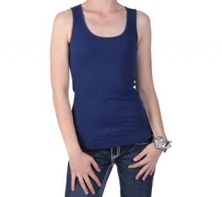 Womens Journee Collection AC2158   Navy Tank Tops