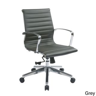 Office Star Products Mid Back Eco Leather Chair