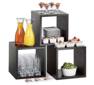 Cal Mil 12 Library Cube Display Riser   Midnight