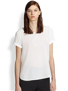 Vince Contrast Shirttail Tee