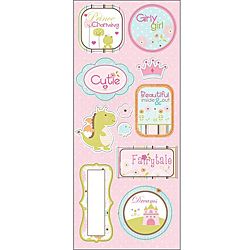 Enchanted Once Upon A Time Chipboard Stickers Sheet (12 X 4.75)