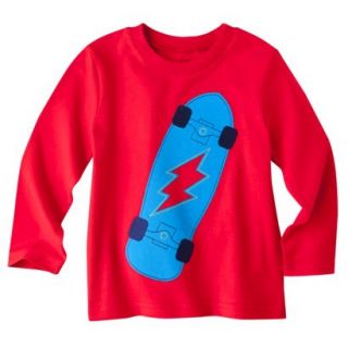 Circo Infant Toddler Boys Long Sleeve Skateboard Tee   Red 5T