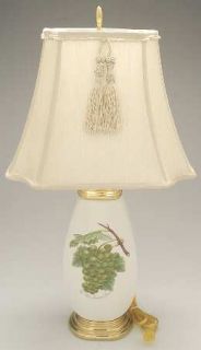 Portmeirion Pomona Tulip Vase Lamp with Shade, Fine China Dinnerware   Fruit And