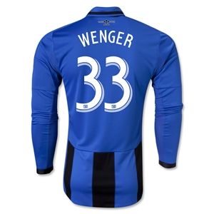 adidas Montreal Impact 2013 WENGER LS Authentic Third Soccer Jersey