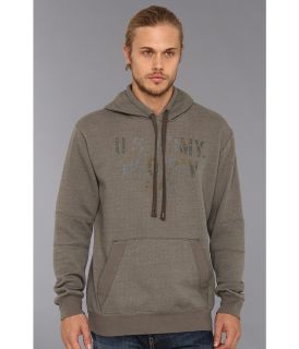 Authentic Apparel U.S. Army Naval Hoodie Mens Sweatshirt (Gray)