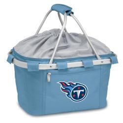 Picnic Time Tennessee Titans Metro Basket (BlueDimensions 19 inches high x 11 inches wide x 10 inches deepLightweight Waterproof interiorExpandable drawstring topAluminum frameExterior zip closure pocket )