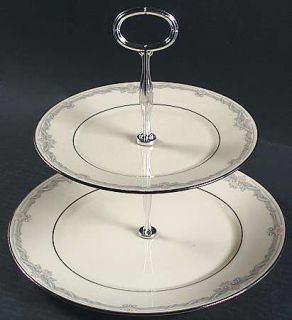 Lenox China Kingston 2 Tiered Serving Tray (Dp, Sp), Fine China Dinnerware   Cos