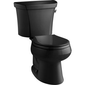 Kohler K 3977 RA 7 WELLWORTH Round Front 1.6 gpf Toilet, Right Hand Trip Lever
