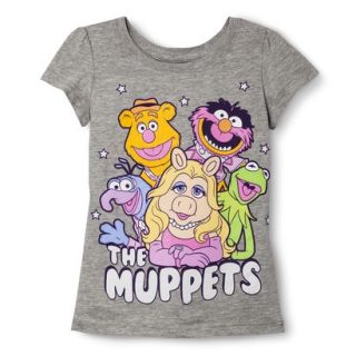 Disney The Muppets Infant Toddler Girls Short Sleeve Tee   Light Gray 18 M