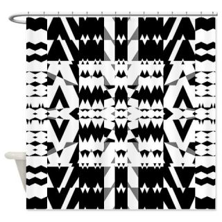  Black And White, Tribal Shower Curtain  Use code FREECART at Checkout