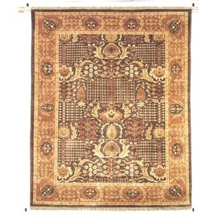 Safavieh Hand knotted Peshawar Vegetable Dye Walnut/ Gold Wool Rug (6 X 9)