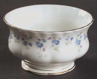 Royal Albert Memory Lane Mini Open Sugar Bowl, Fine China Dinnerware   Blue Flow