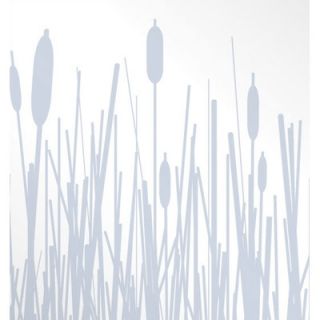 Inhabit Cattails Stretched Wall Art in Ice CATI Size 16 x 16