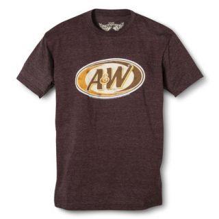 Mens Graphic Tee A&W   Chocolate Heather M
