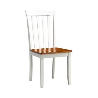 Boraam Bloomington Dining Chair   Set of 2   White & Honey Oak   22031
