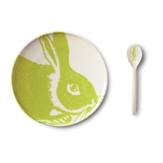 Thomas Paul Bunny 4 Piece Dinnerware Set TP5XX Color Kiwi