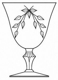 Glastonbury   Lotus 92 1 Water Goblet   Stem #92, Clear, Cut