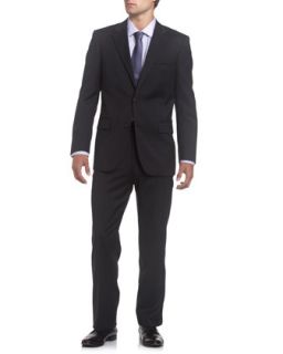 Solid Wool Suit, Modern fit,Charcoal