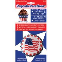 Cupcake Creations Stars and stripes Standard Baking Cups (pack Of 32)