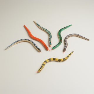 Wooden Snakes, Set of 6   World Market