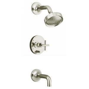 Kohler K T14421 3 SN Purist One Handle Tub & Shower Faucet Trim Kit