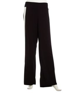 Colorblock Jersey Pants, Black/Ivory