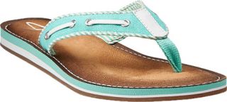 Womens Clarks Flo Cherrymore   Mint Synthetic Two Tone Shoes