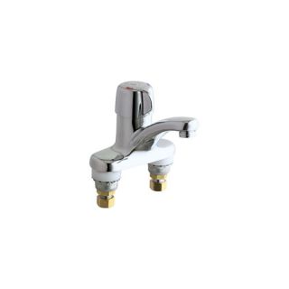 Chicago Faucets 3300CP , Bathroom Faucet MeterMix SingleHandle Metering w/ 43/4 Spout Chrome
