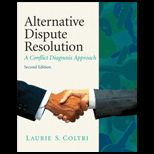 Conflict Diagnosis and Alternative Dispute