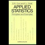Applied Statistics  Principles and Examples
