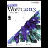 Microsoft Word 2013 Bench., Level 1 and 2 Text