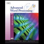 College Keyboarding  Advanced Word Processing, 61 120 Package
