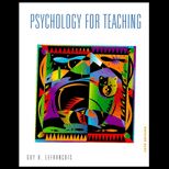 Psychology for Teaching