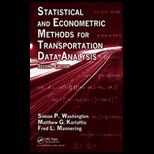 Statistical and Economic Methods for Transportation Data Analysis