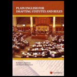Plain English for Drafting Statutes and Rules 2013