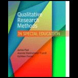 Qualitative Research Methods in Special Education