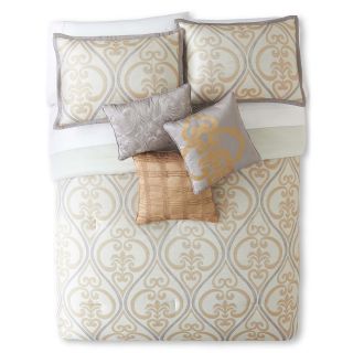Astoria 7 pc. Jacquard Comforter Set, Gold