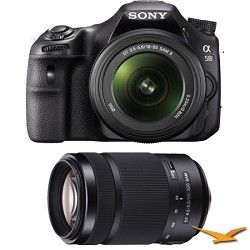 Sony Alpha SLT A58K 20.1 MP Digital SLR Kit w/ 18 55mm Lens + 55 300mm Lens