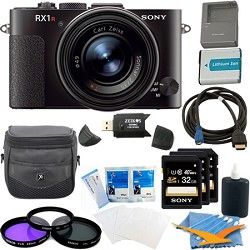 Sony RX1R 24MP Cyber Shot Full frame 24.3MP Digital Camera Kit   Black