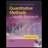 Quantitative Research Methods for Health Professionals
